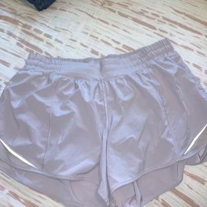 light purple/lavender lulu hotty hot shorts
